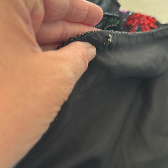 Vintage 80s Silk Sequin Beaded Long Sleeve ART DECO Jacket small India by Carina - Picture 13 of 15